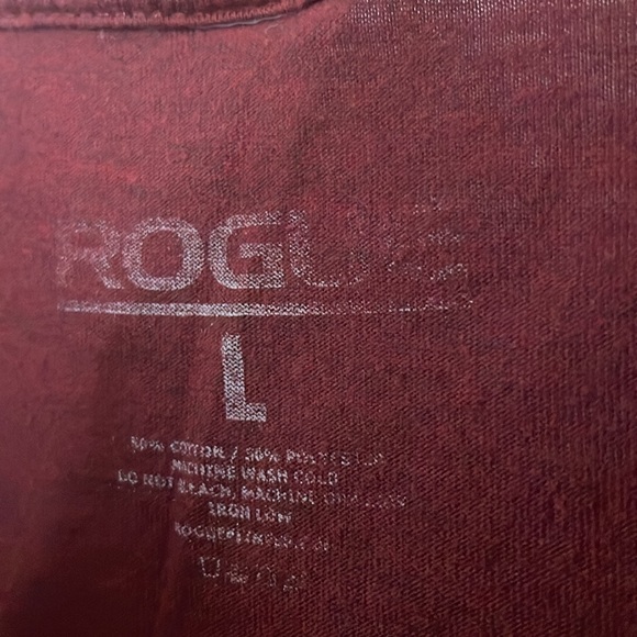 Rogue fitness gym shirt - maroon L CrossFit lifting - Picture 3 of 3